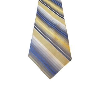 Joseph & Feiss International Neck Tie Mens Luxury Designer Blue‎ Yellow Striped